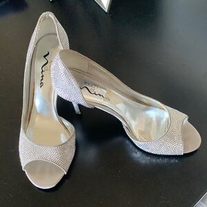 Touch of Nina Glittering Silver Heels